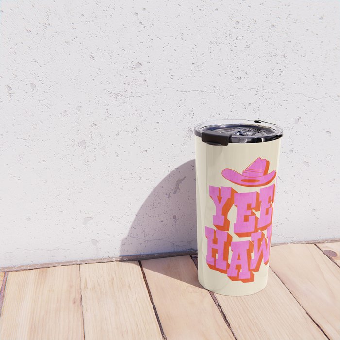 Yee Haw! Fun Cowboy Art Travel Mug Gallery Image 4