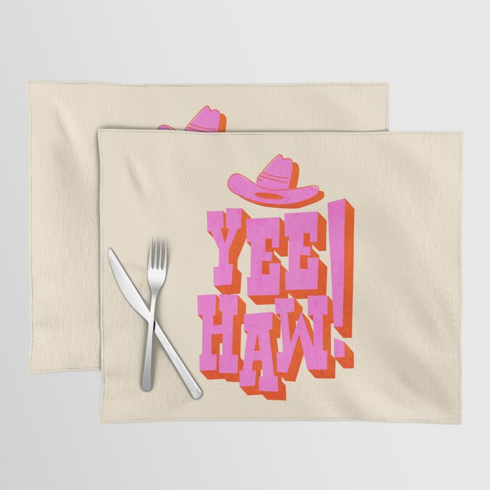 Yee Haw! Fun Cowboy Art Placemat Gallery Image 1