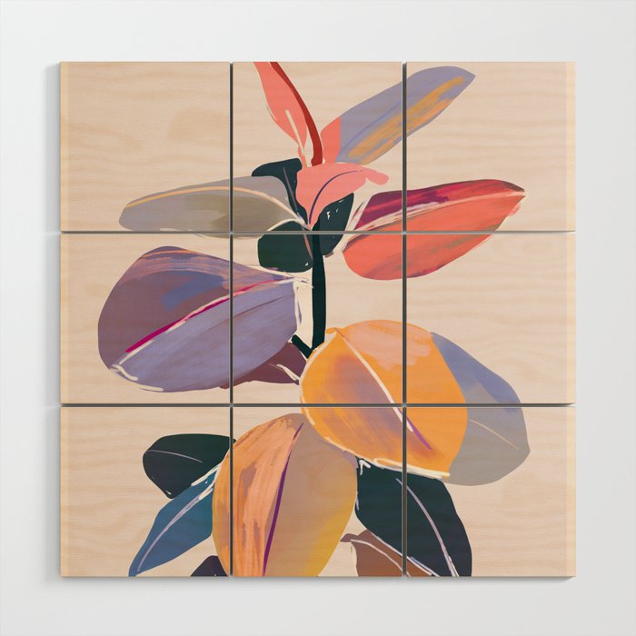 House Plant 5 Wood Wall Art Gallery Image 1