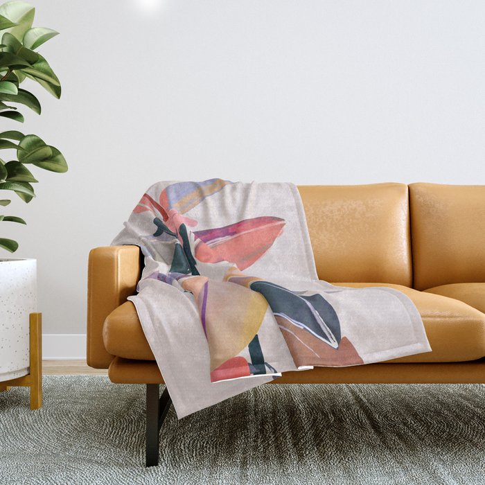 House Plant 5 Throw Blanket Gallery Image 1