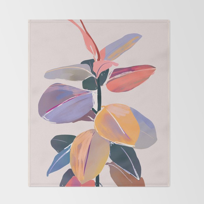 House Plant 5 Throw Blanket Gallery Image 2