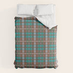 Earthy Tartan Elegance Duvet Cover Gallery Image 6