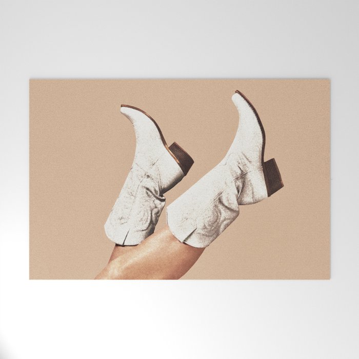 These Boots - Nude Boho Welcome Mat Gallery Image 1