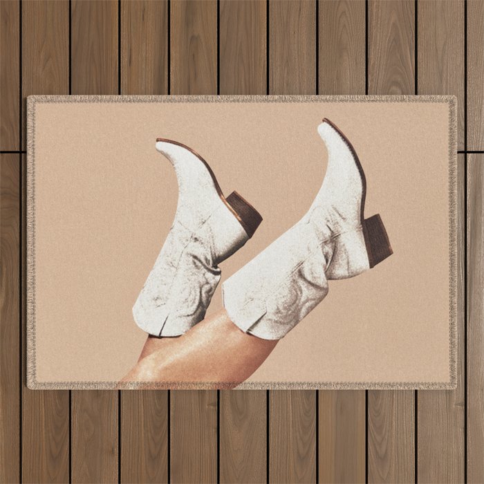 These Boots - Nude Boho Outdoor Rug Gallery Image 1