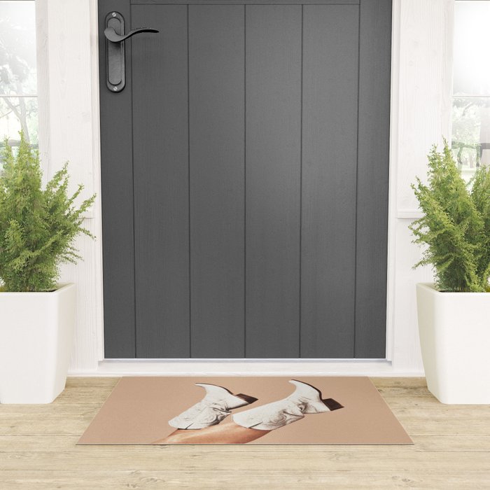 These Boots - Nude Boho Welcome Mat Gallery Image 3