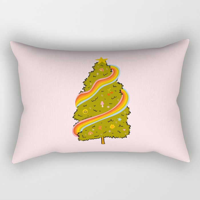 Rainbow Tree Rectangular Pillow Gallery Image 2