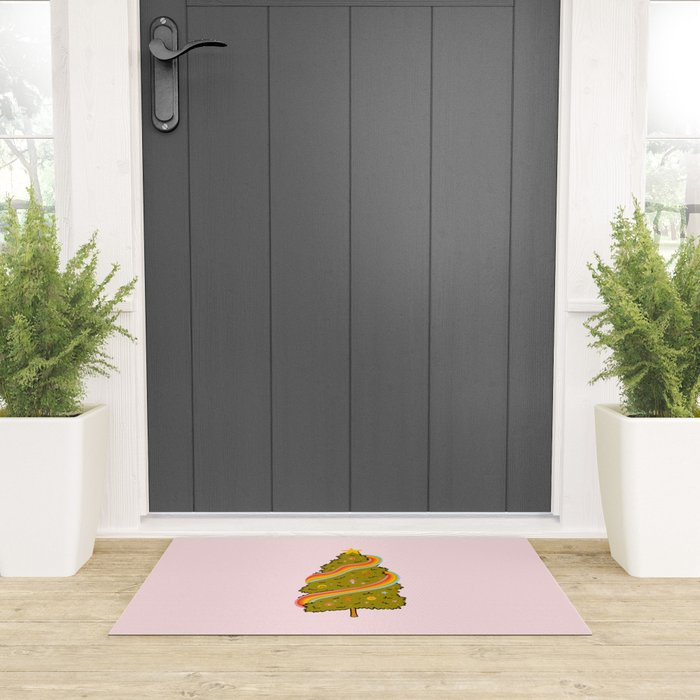 Rainbow Tree Welcome Mat Gallery Image 3