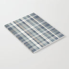 Retro Modern Plaid Pattern in Neutral Blue Gray Taupe Tones Notebook Gallery Image 2