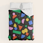 Colorful abstract geometric shape art pattern Comforter Gallery Image 6