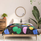 Colorful abstract geometric shape art pattern Comforter Gallery Image 3