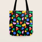 Colorful abstract geometric shape art pattern Tote Bag Gallery Image 1