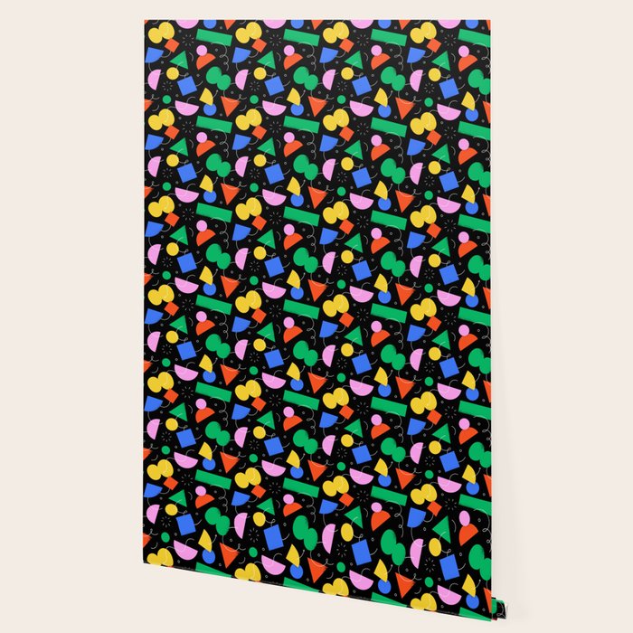 Colorful abstract geometric shape art pattern Wallpaper Gallery Image 2