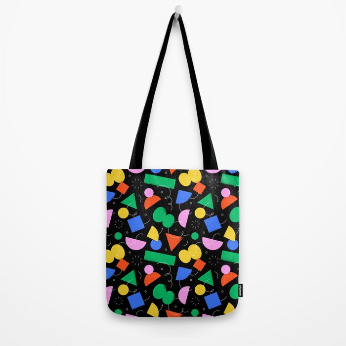 Colorful abstract geometric shape art pattern Tote Bag Gallery Image 2
