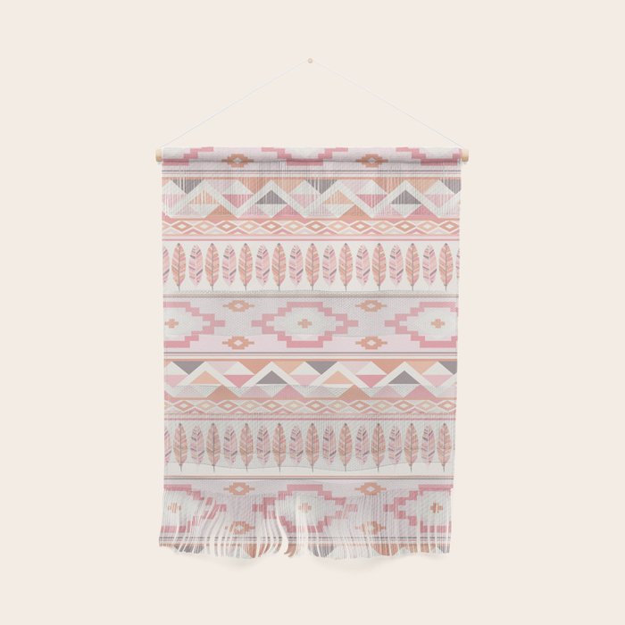 Pink Boho Tribal Aztec Wall Hanging Gallery Image 1