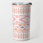 Pink Boho Tribal Aztec Travel Mug Gallery Image 2