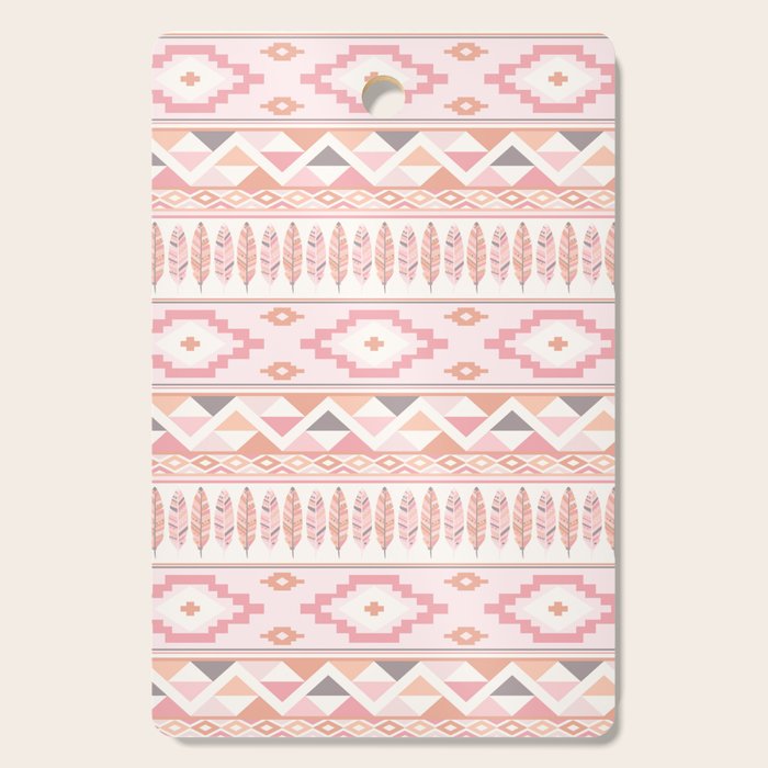 Pink Boho Tribal Aztec Cutting Board Gallery Image 1