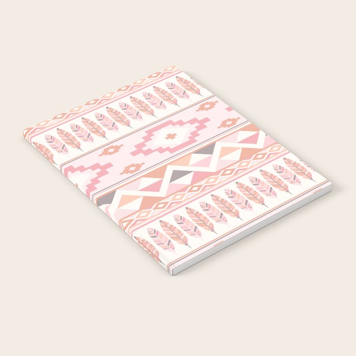 Pink Boho Tribal Aztec Notebook Gallery Image 1