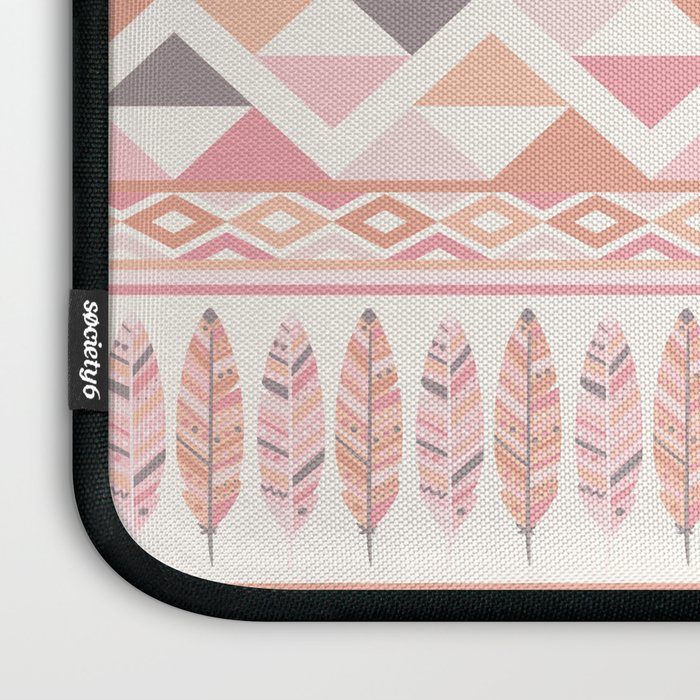 Pink Boho Tribal Aztec Laptop Sleeve Gallery Image 3
