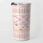 Pink Boho Tribal Aztec Travel Mug Gallery Image 3