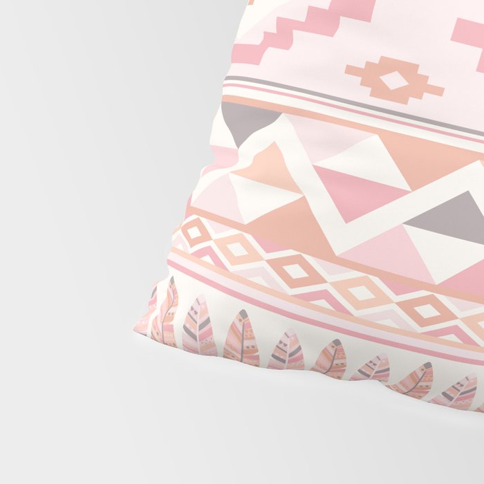 Pink Boho Tribal Aztec Pillow Sham Gallery Image 4