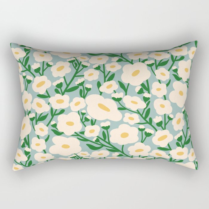 Flower Market Helsinki - Matisse Inspired Rectangular Pillow Gallery Image 2