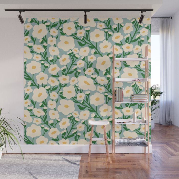Flower Market Helsinki - Matisse Inspired Wall Mural Gallery Image 1