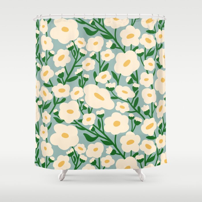 Flower Market Helsinki - Matisse Inspired Shower Curtain Gallery Image 1