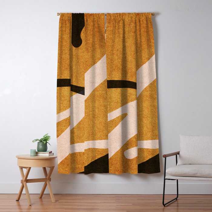 ABSTRACT ALPHABET / Script T Window Curtain Gallery Image 5