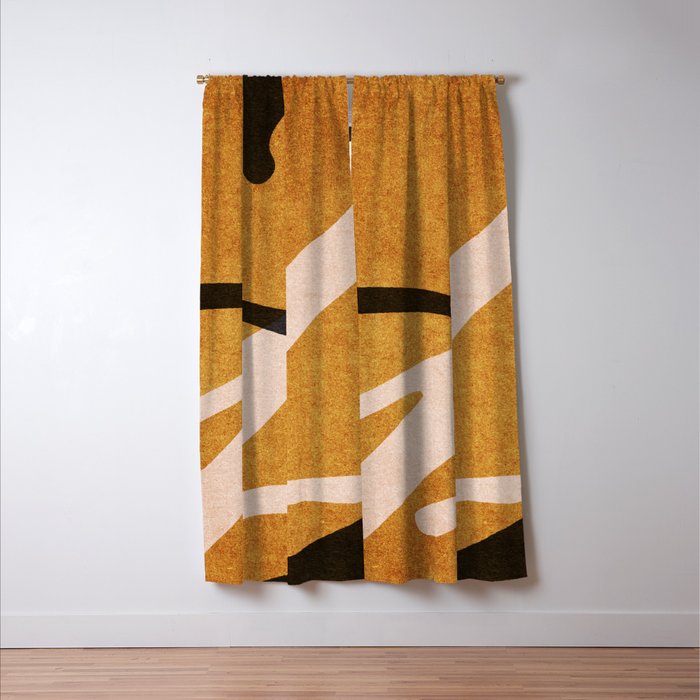 ABSTRACT ALPHABET / Script T Window Curtain Gallery Image 3
