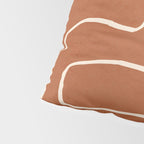 Abstract line art 15 Terracotta Pillow Sham Gallery Image 4