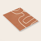 Abstract line art 15 Terracotta Notebook Gallery Image 3
