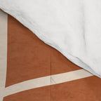 Abstract line art 15 Terracotta Comforter Gallery Image 4