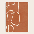 Abstract line art 15 Terracotta Notebook Gallery Image 4