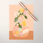 Flower Vase Wrapping Paper Gallery Image 1
