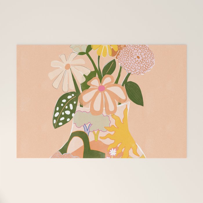 Flower Vase Welcome Mat Gallery Image 1