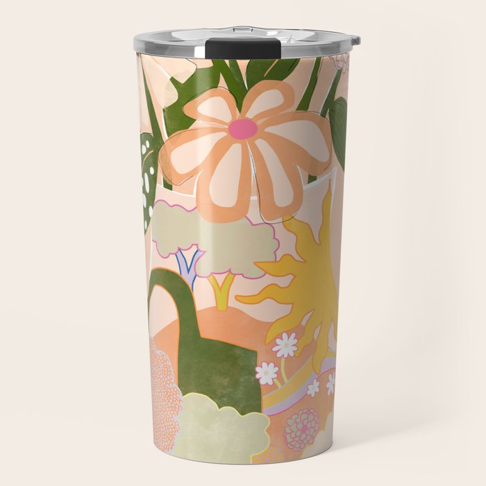 Flower Vase Travel Mug Gallery Image 1