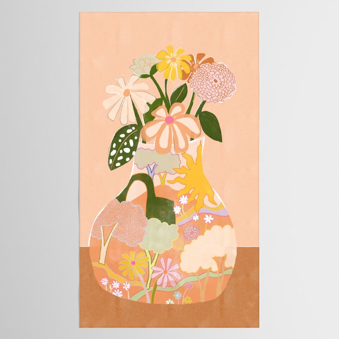 Flower Vase Tablecloth Gallery Image 2