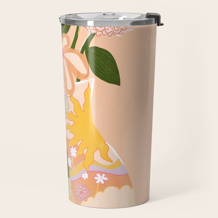 Flower Vase Travel Mug Gallery Image 2