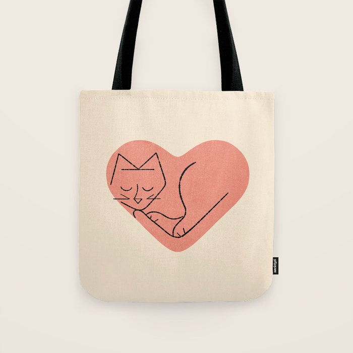 Cat Love Tote Bag Gallery Image 1
