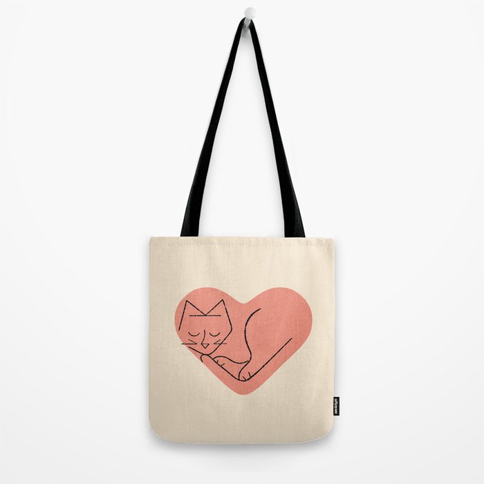 Cat Love Tote Bag Gallery Image 2