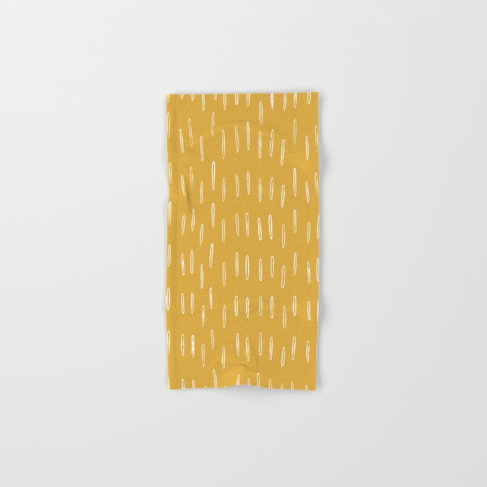 Raindrop Abstract Boho Pattern, Yellow Towels Gallery Image 1