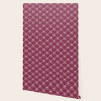 Bows & Ribbons Pattern XXXIII Plum Purple Wallpaper Gallery Image 2