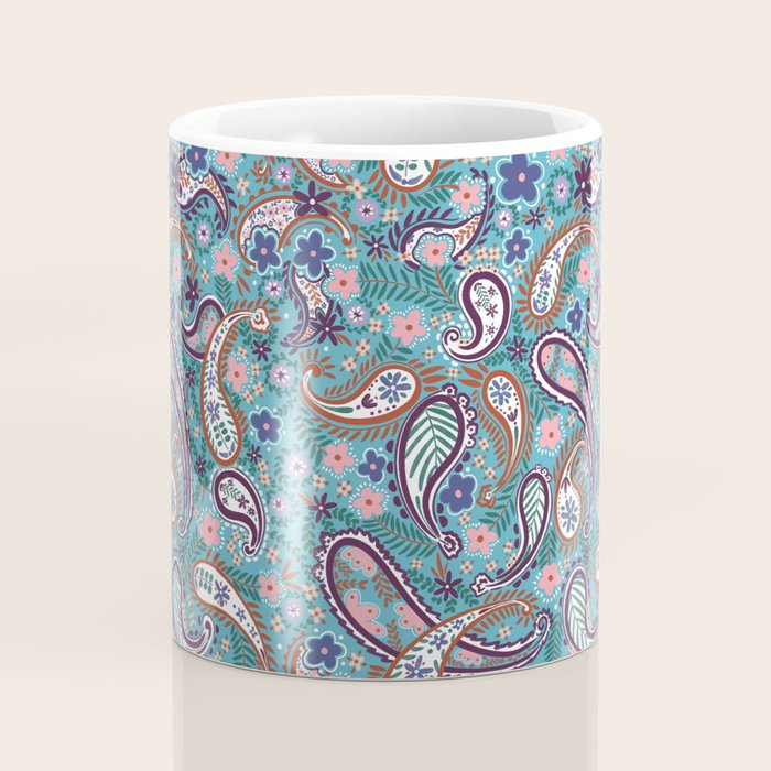 Whimsical Paisley Dance Coffee Mug Gallery Image 4