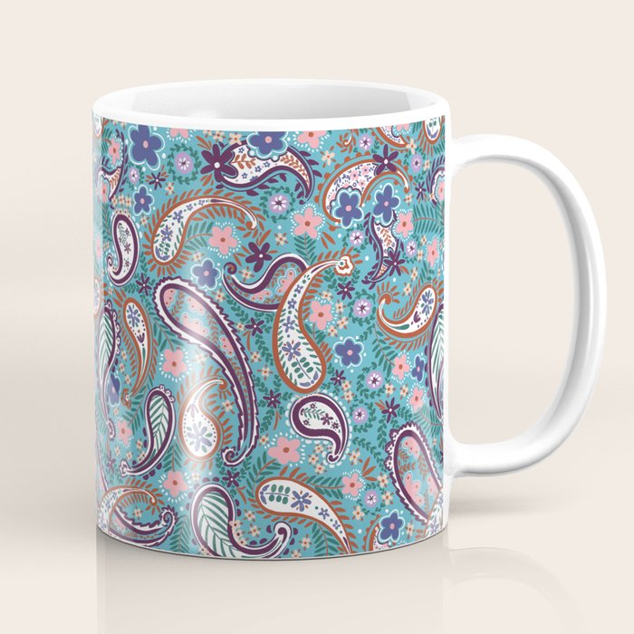 Whimsical Paisley Dance Coffee Mug Gallery Image 1