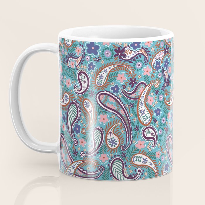 Whimsical Paisley Dance Coffee Mug Gallery Image 3