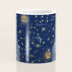 Dark blue zodiac abstract YB Coffee Mug Gallery Image 4