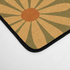 Checkered Daisies - Retro & Olive Desk Mat Gallery Image 4