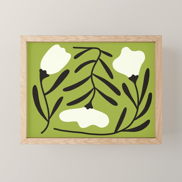 Mid-Century Alba Flowers  Mini Art Print Gallery Image 1