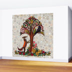 fox and crow Wall Mural Gallery Image 2