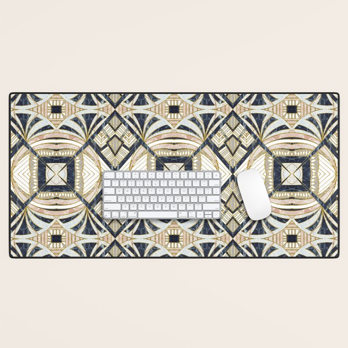 Mosaic marbled art deco II Desk Mat Gallery Image 1